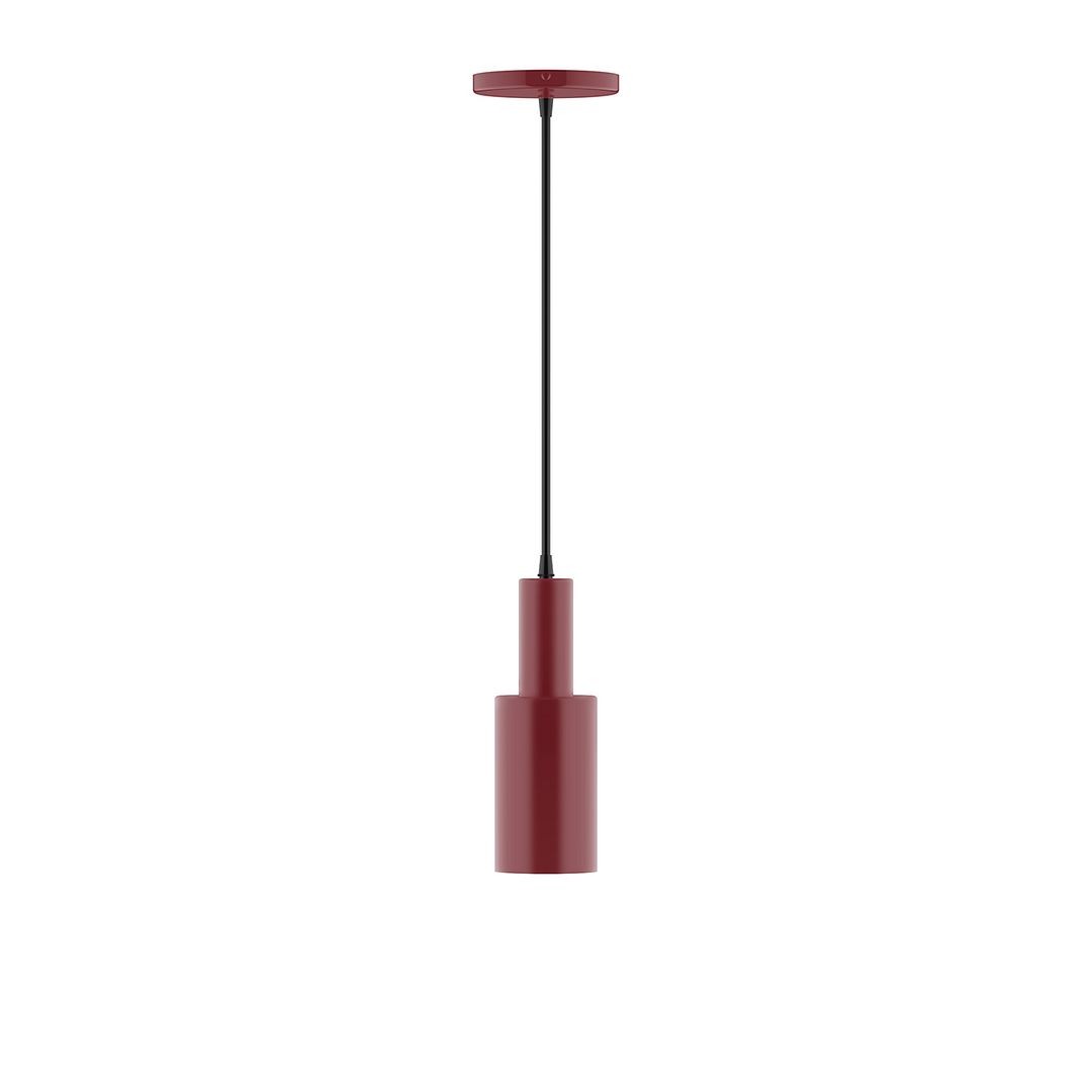 Montclair Light Works - PEBX450-55-C01 - One Light Pendant - Stack - Barn Red