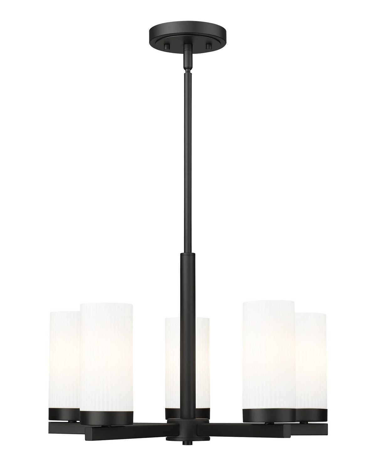 Z-Lite - 3044-5MB - Five Light Chandelier - Danica - Matte Black