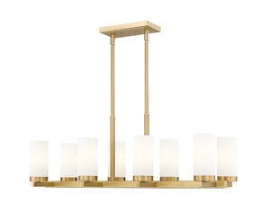 Z-Lite - 3044-8L-MGLD - Eight Light Linear Chandelier - Danica - Modern Gold