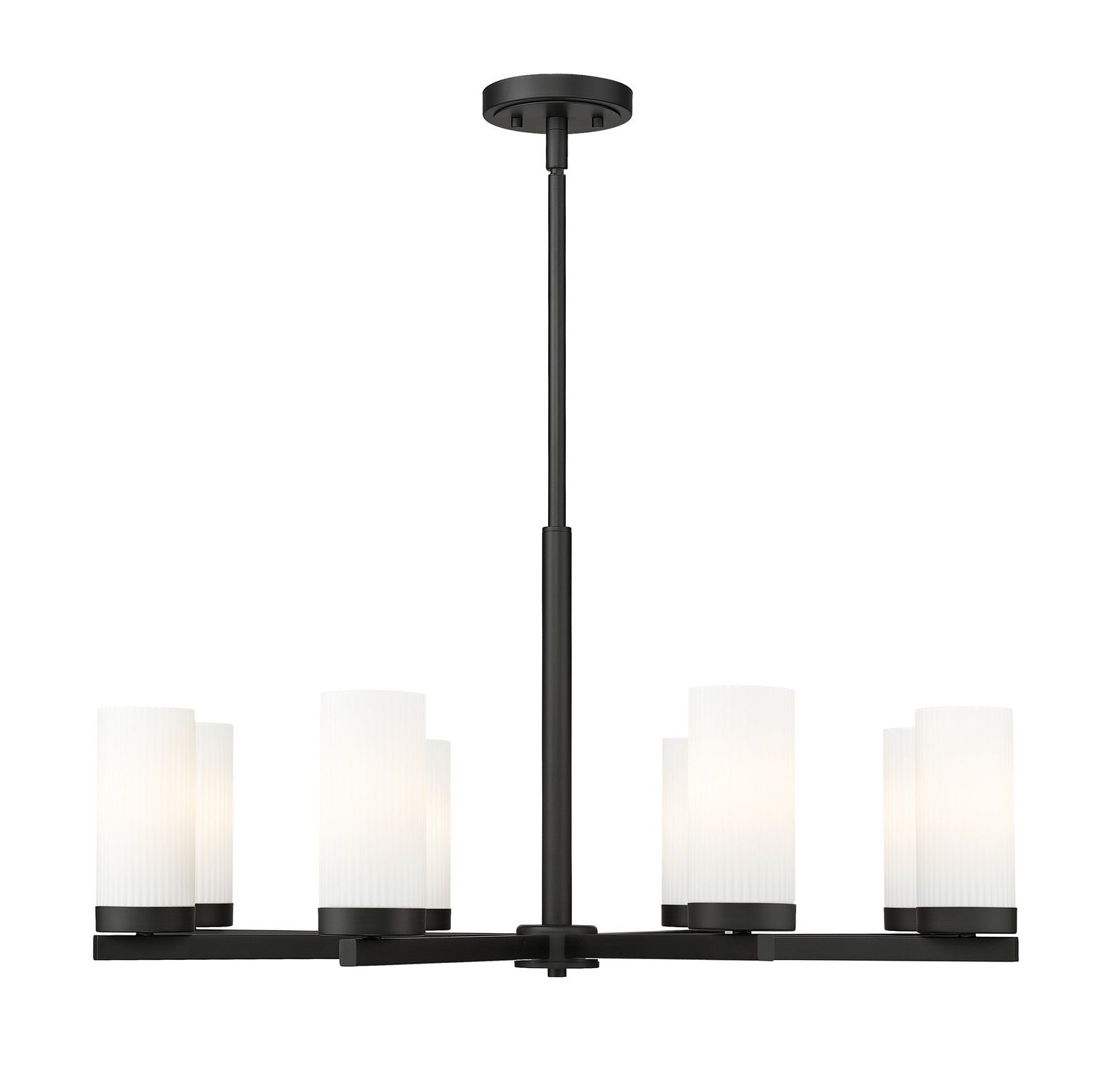 Z-Lite - 3044-8MB - Eight Light Chandelier - Danica - Matte Black