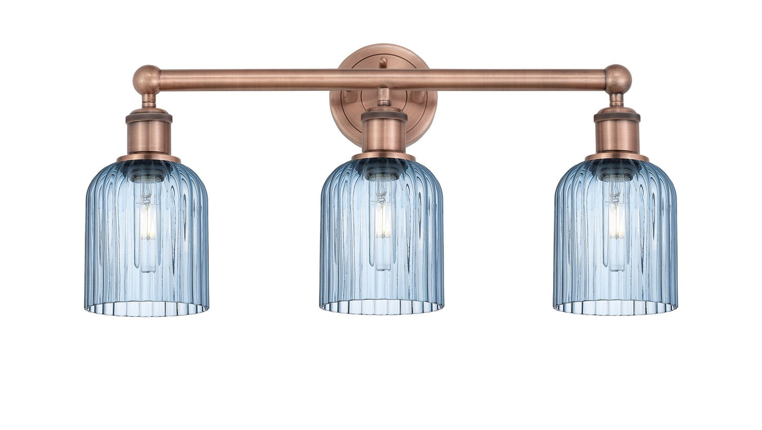 Innovations - 616-3W-AC-G559-5BL - Three Light Bath Vanity - Edison - Antique Copper