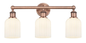 Innovations - 616-3W-AC-G559-5GWH - Three Light Bath Vanity - Edison - Antique Copper