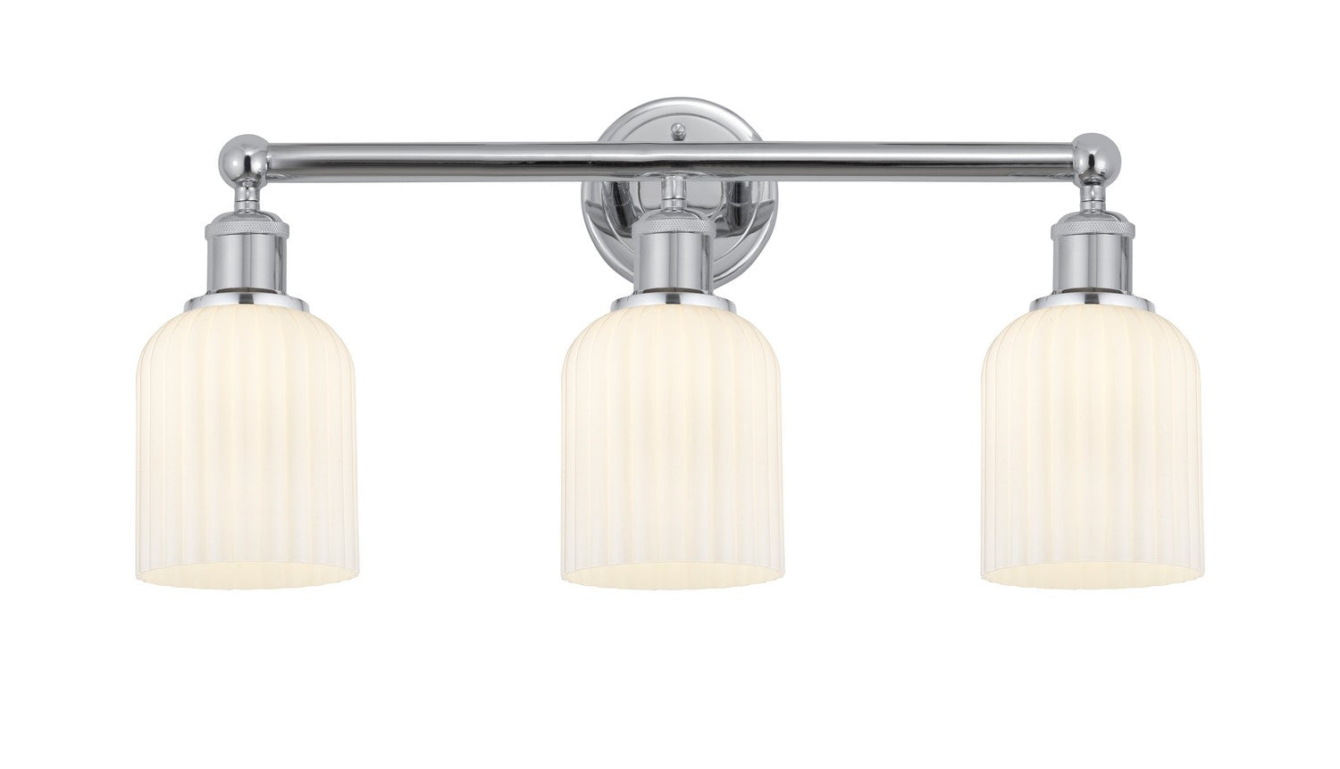 Innovations - 616-3W-PC-G559-5GWH - Three Light Bath Vanity - Edison - Polished Chrome