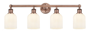 Innovations - 616-4W-AC-G559-5GWH - Four Light Bath Vanity - Edison - Antique Copper