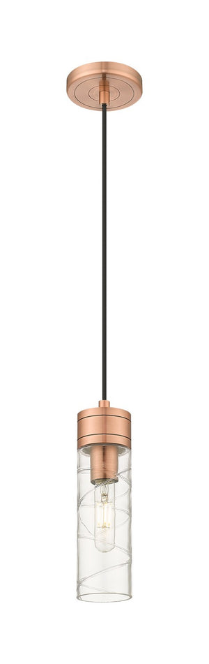 Innovations - 617-1P-AC-G617-8DE - One Light Mini Pendant - Downtown Urban - Antique Copper