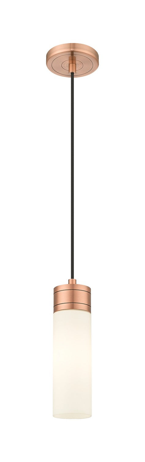 Innovations - 617-1P-AC-G617-8WH - One Light Mini Pendant - Downtown Urban - Antique Copper