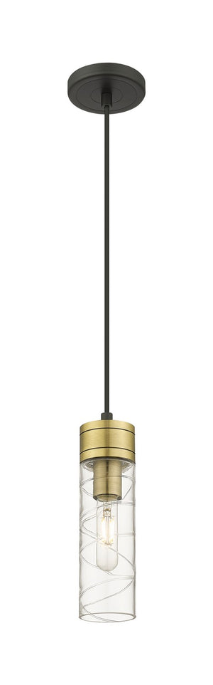 Innovations - 617-1P-BAB-G617-8DE - One Light Mini Pendant - Downtown Urban - Black Antique Brass