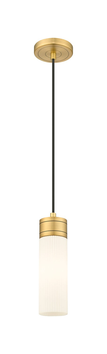 Innovations - 617-1P-BB-G617-8SWH - One Light Mini Pendant - Downtown Urban - Brushed Brass