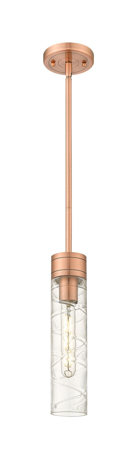 Innovations - 617-1S-AC-G617-11DE - One Light Mini Pendant - Downtown Urban - Antique Copper