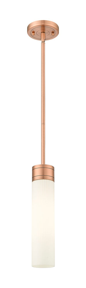 Innovations - 617-1S-AC-G617-11SWH - One Light Mini Pendant - Downtown Urban - Antique Copper