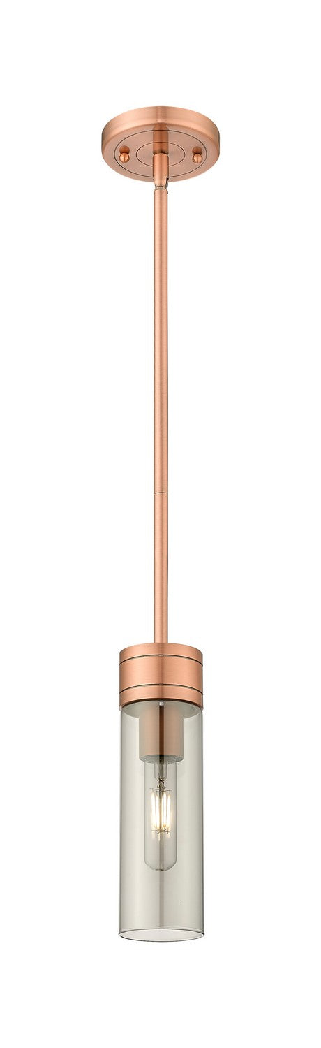 Innovations - 617-1S-AC-G617-8SM - One Light Mini Pendant - Downtown Urban - Antique Copper