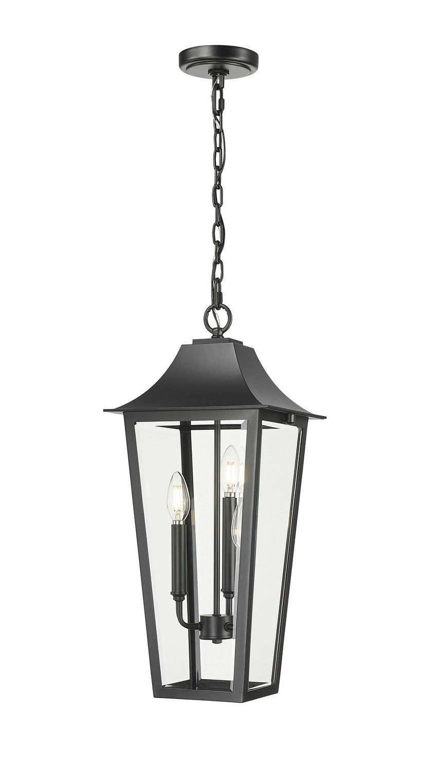 Z-Lite - 5008CHB-BK - Three Light Outdoor Chain Mount Ceiling Fixture - Gannon - Black