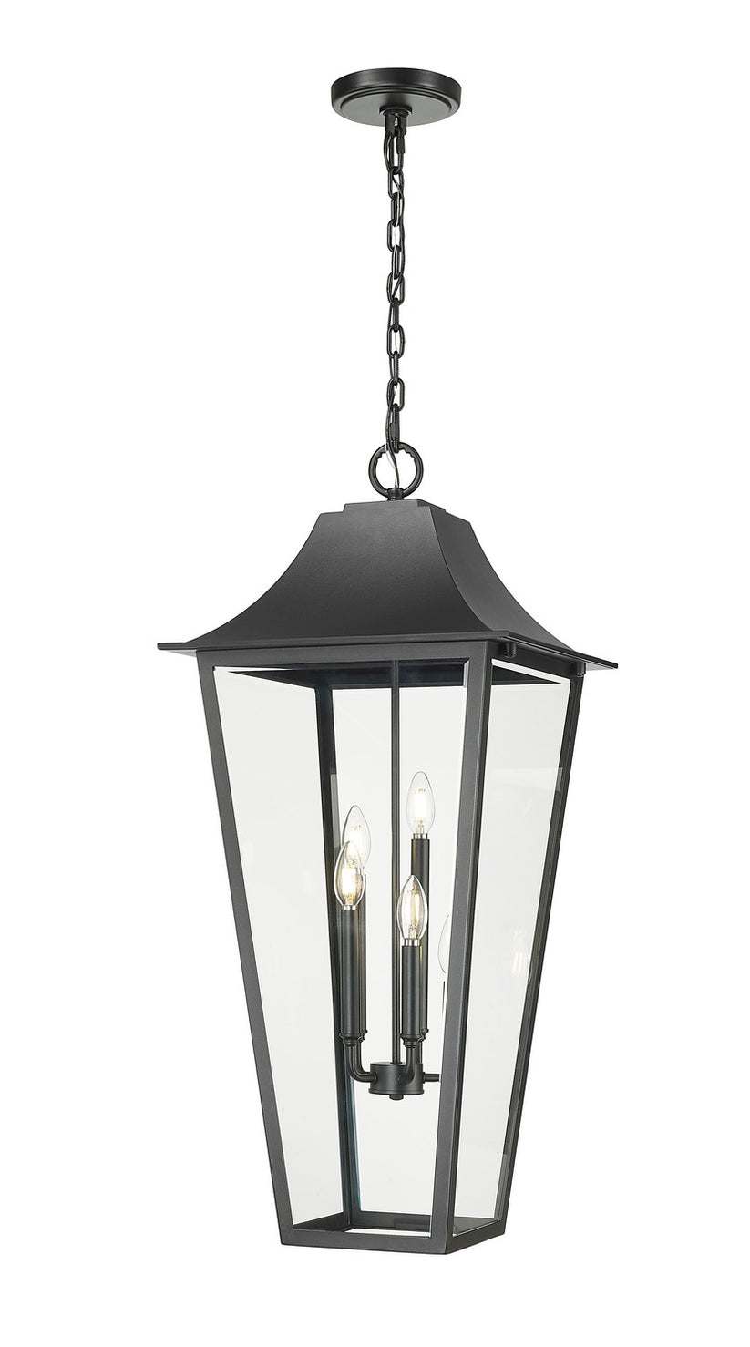 Z-Lite - 5008CHXXL-BK - Five Light Outdoor Chain Mount Ceiling Fixture - Gannon - Black