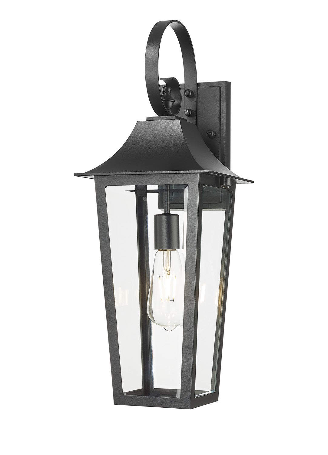 Z-Lite - 5008M-BK - One Light Outdoor Wall Light - Gannon - Black