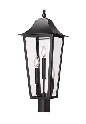 Z-Lite - 5008PHBR-BK - Three Light Outdoor Post Mount Fixture - Gannon - Black
