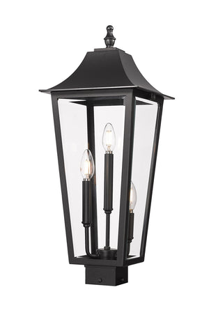 Z-Lite - 5008PHBS-BK - Three Light Outdoor Post Mount - Gannon - Black