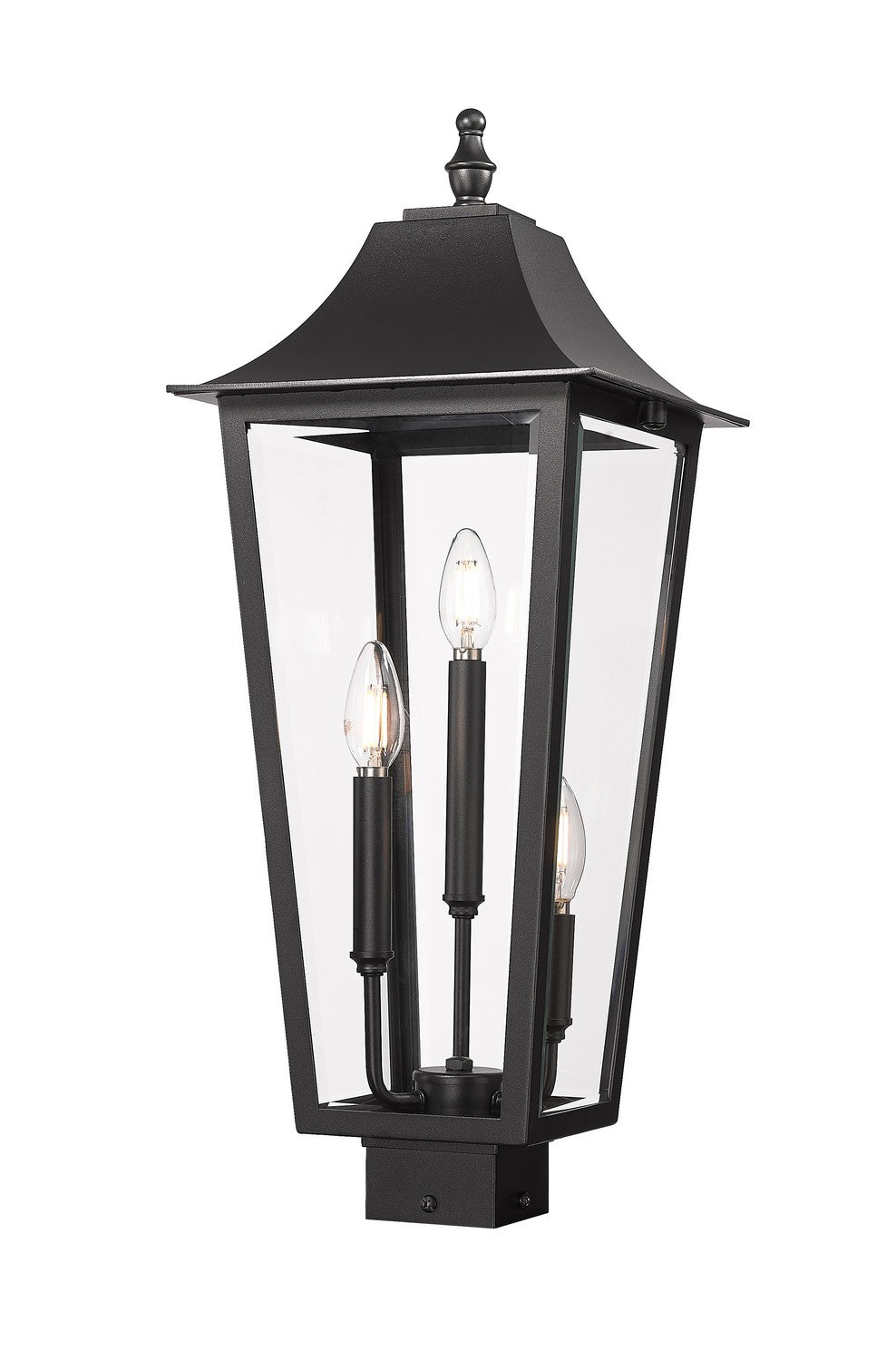 Z-Lite - 5008PHBS-BK - Three Light Outdoor Post Mount Fixture - Gannon - Black