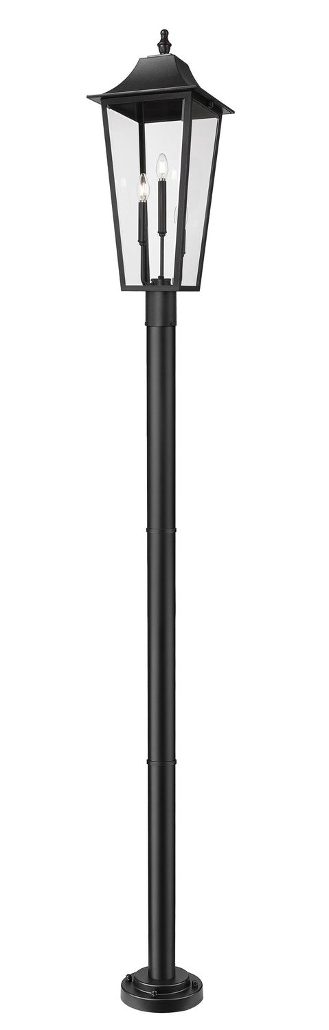 Z-Lite - 5008PHXLR-5012P-BK - Three Light Outdoor Post Mount Fixture - Gannon - Black