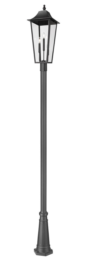 Z-Lite - 5008PHXLR-519P-BK - Three Light Outdoor Post Mounted Fixture - Gannon - Black