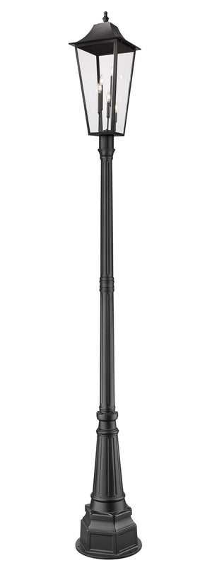 Z-Lite - 5008PHXLR-564P-BK - Three Light Outdoor Post Mounted Fixture - Gannon - Black