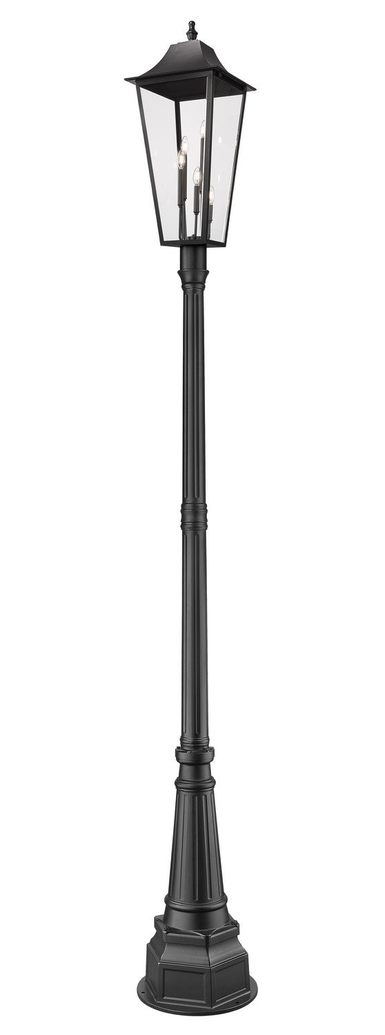 Z-Lite - 5008PHXLR-564P-BK - Three Light Outdoor Post Mounted Fixture - Gannon - Black