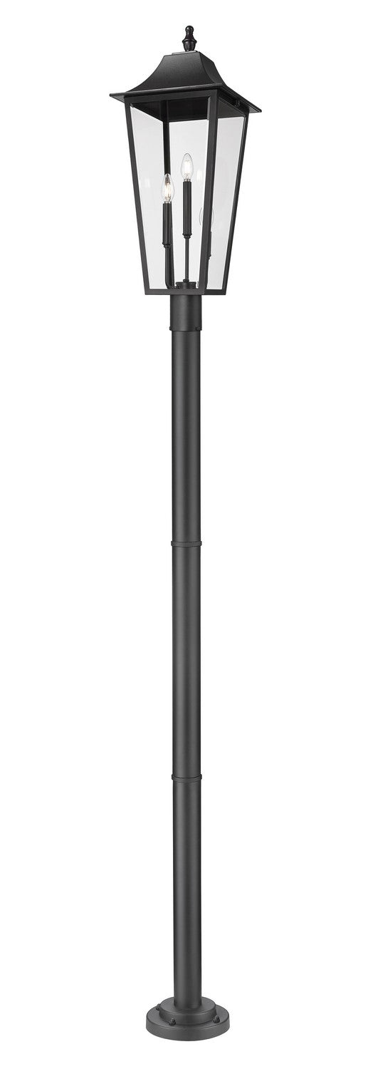 Z-Lite - 5008PHXLR-567P-BK - Three Light Outdoor Post Mount Fixture - Gannon - Black