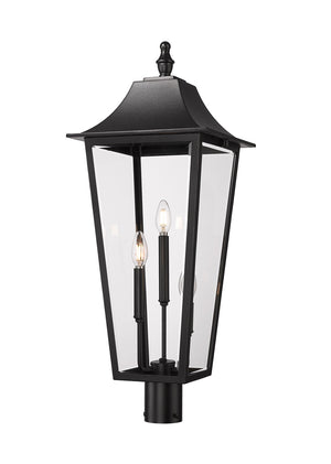 Z-Lite - 5008PHXLR-BK - Three Light Outdoor Post Mount Fixture - Gannon - Black