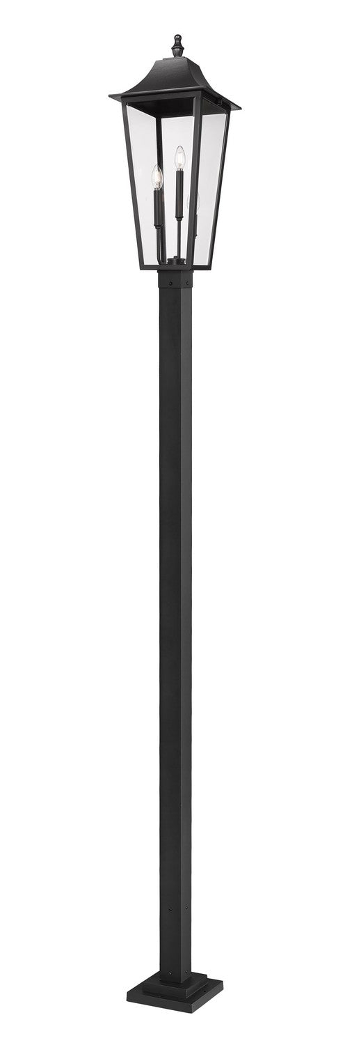 Z-Lite - 5008PHXLS-536P-BK - Three Light Outdoor Post Mounted Fixture - Gannon - Black