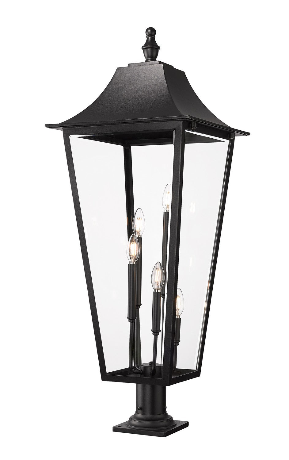 Z-Lite - 5008PHXXLR-533PM-BK - Five Light Outdoor Pier Mounted Fixture - Gannon - Black