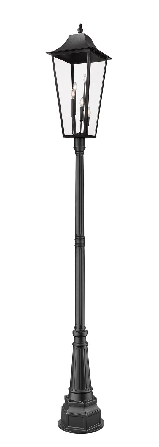 Z-Lite - 5008PHXXLR-564P-BK - Five Light Outdoor Post Mount - Gannon - Black