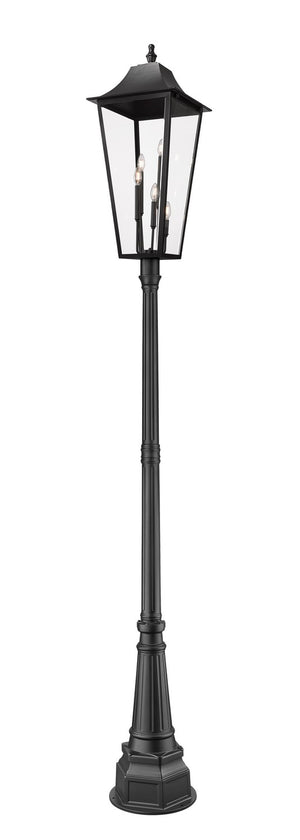 Z-Lite - 5008PHXXLR-564P-BK - Five Light Outdoor Post Mounted Fixture - Gannon - Black