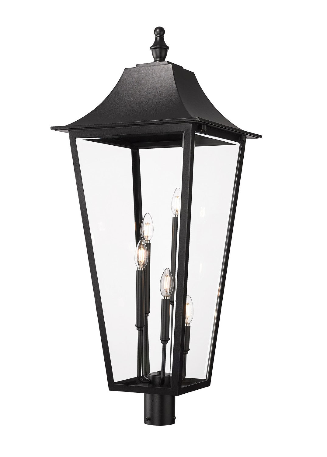 Z-Lite - 5008PHXXLR-BK - Five Light Outdoor Post Mount - Gannon - Black