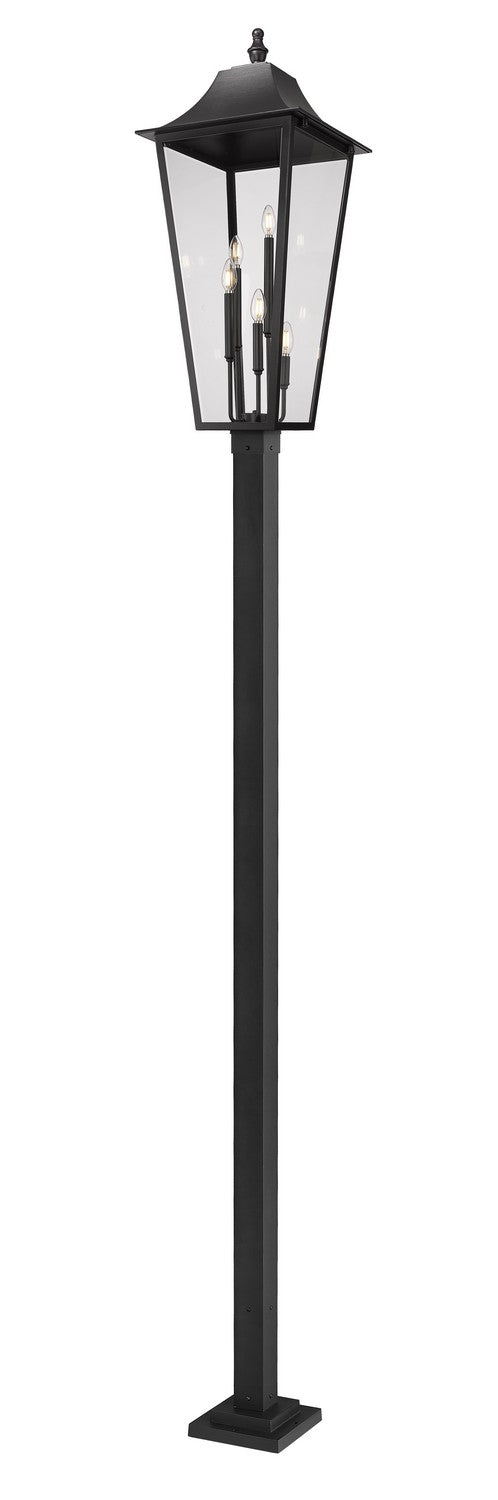 Z-Lite - 5008PHXXLS-536P-BK - Five Light Outdoor Post Mount Fixture - Gannon - Black