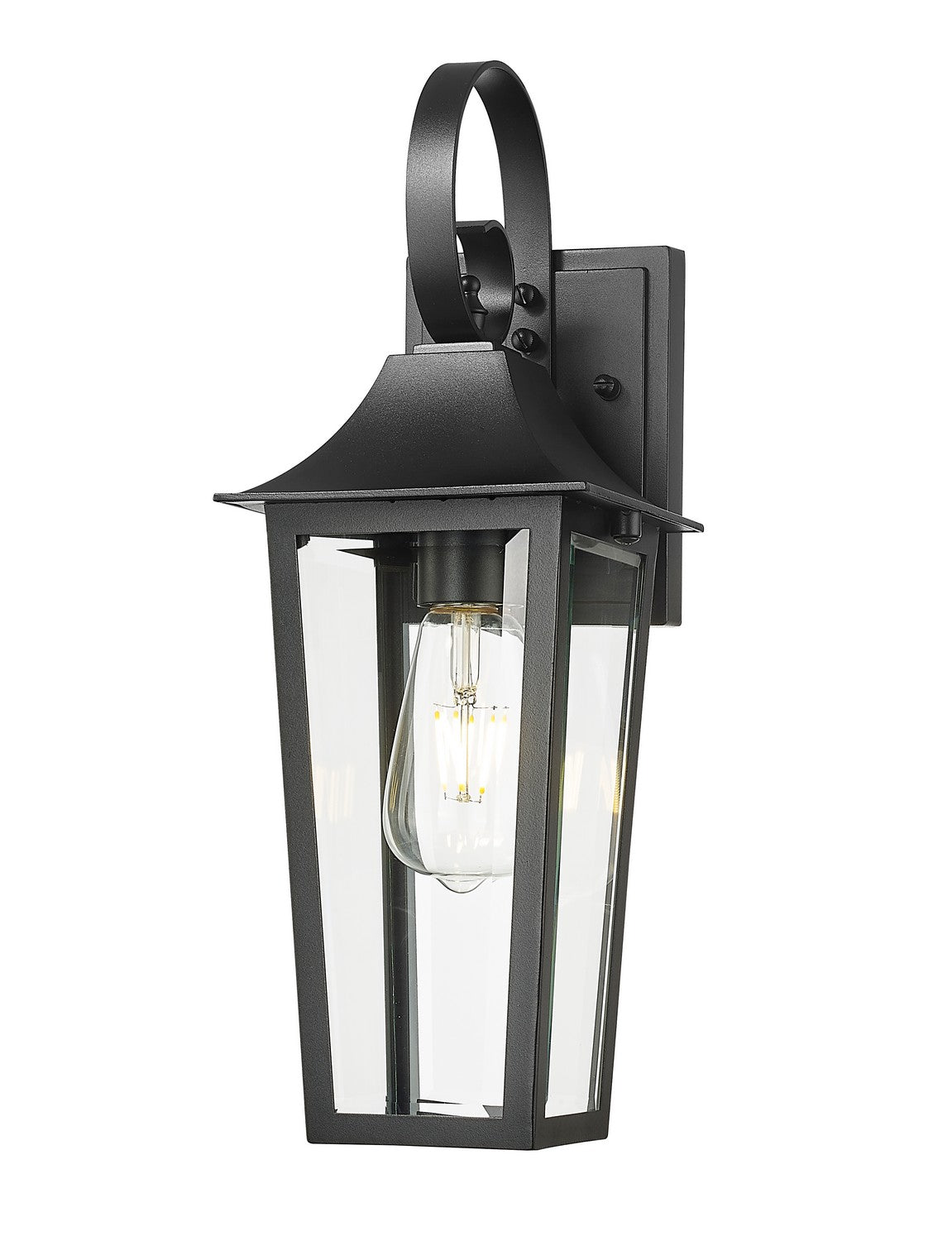 Z-Lite - 5008S-BK - One Light Outdoor Wall Light - Gannon - Black