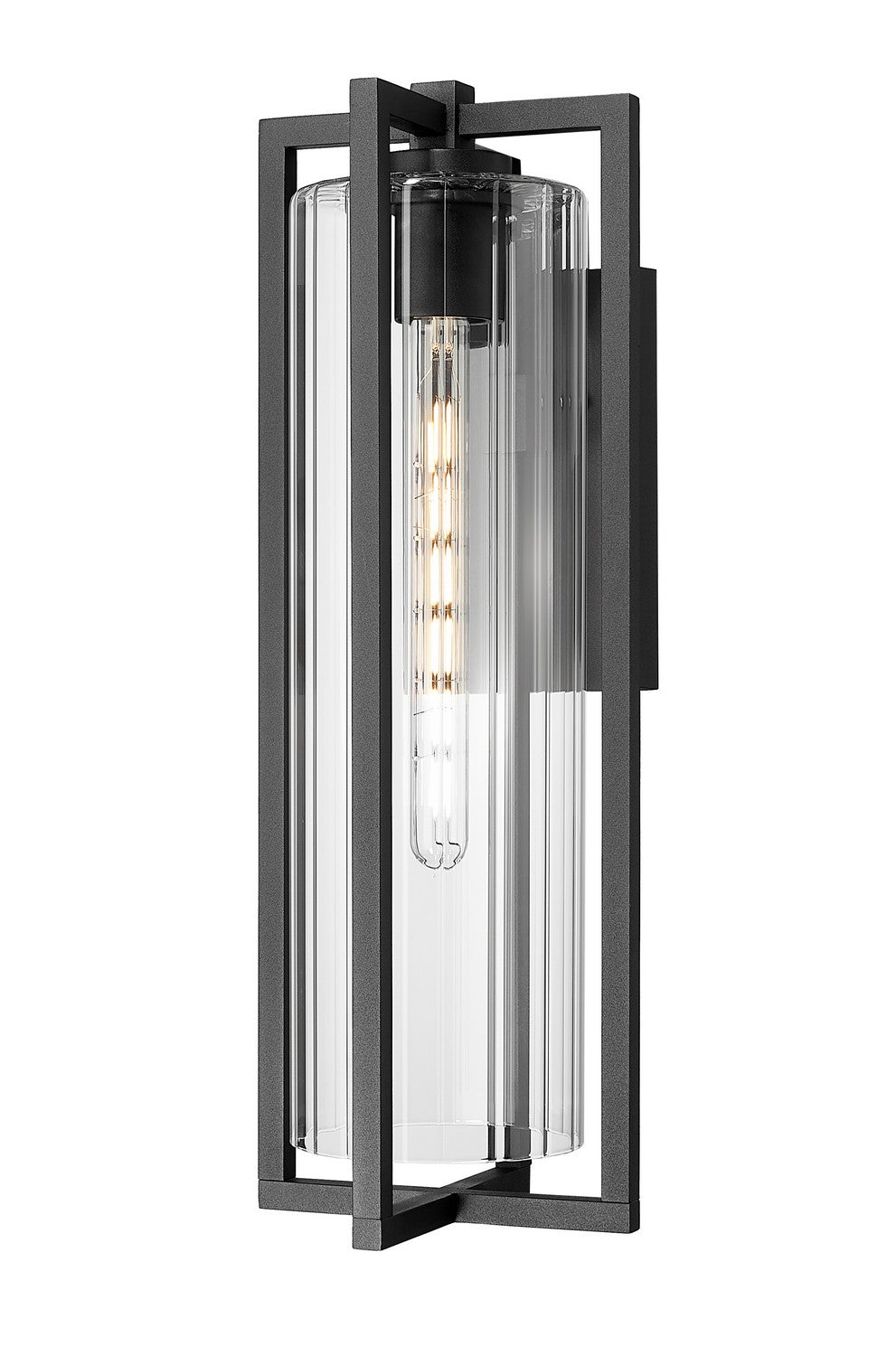 Z-Lite - 5013B-BK - One Light Outdoor Wall Light - Aura - Black
