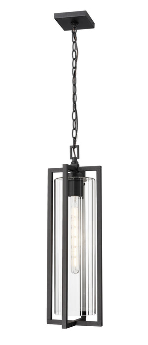 Z-Lite - 5013CHB-BK - One Light Outdoor Chain Mount Ceiling Fixture - Aura - Black