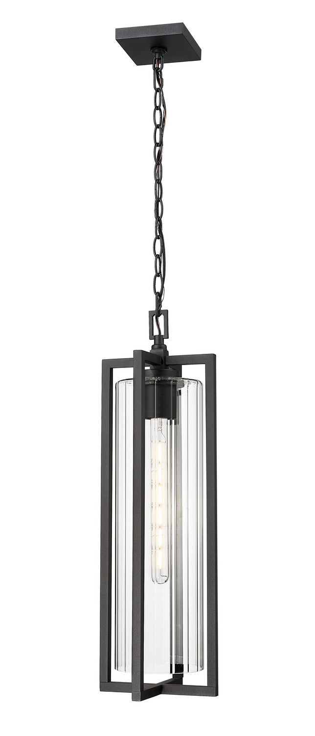 Z-Lite - 5013CHB-BK - One Light Outdoor Chain Mount Ceiling Fixture - Aura - Black