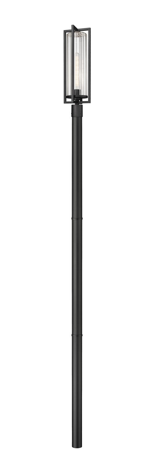 Z-Lite - 5013PHBR-5009P96-BK - One Light Outdoor Post Mounted Fixture - Aura - Black