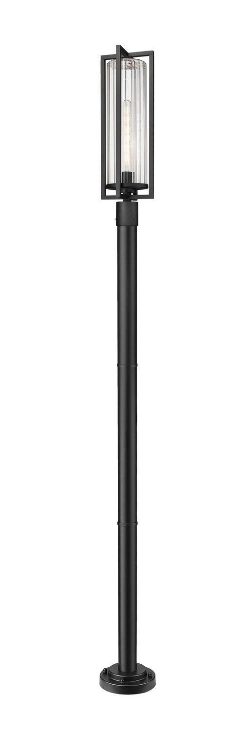 Z-Lite - 5013PHBR-5012P-BK - One Light Outdoor Post Mounted Fixture - Aura - Black
