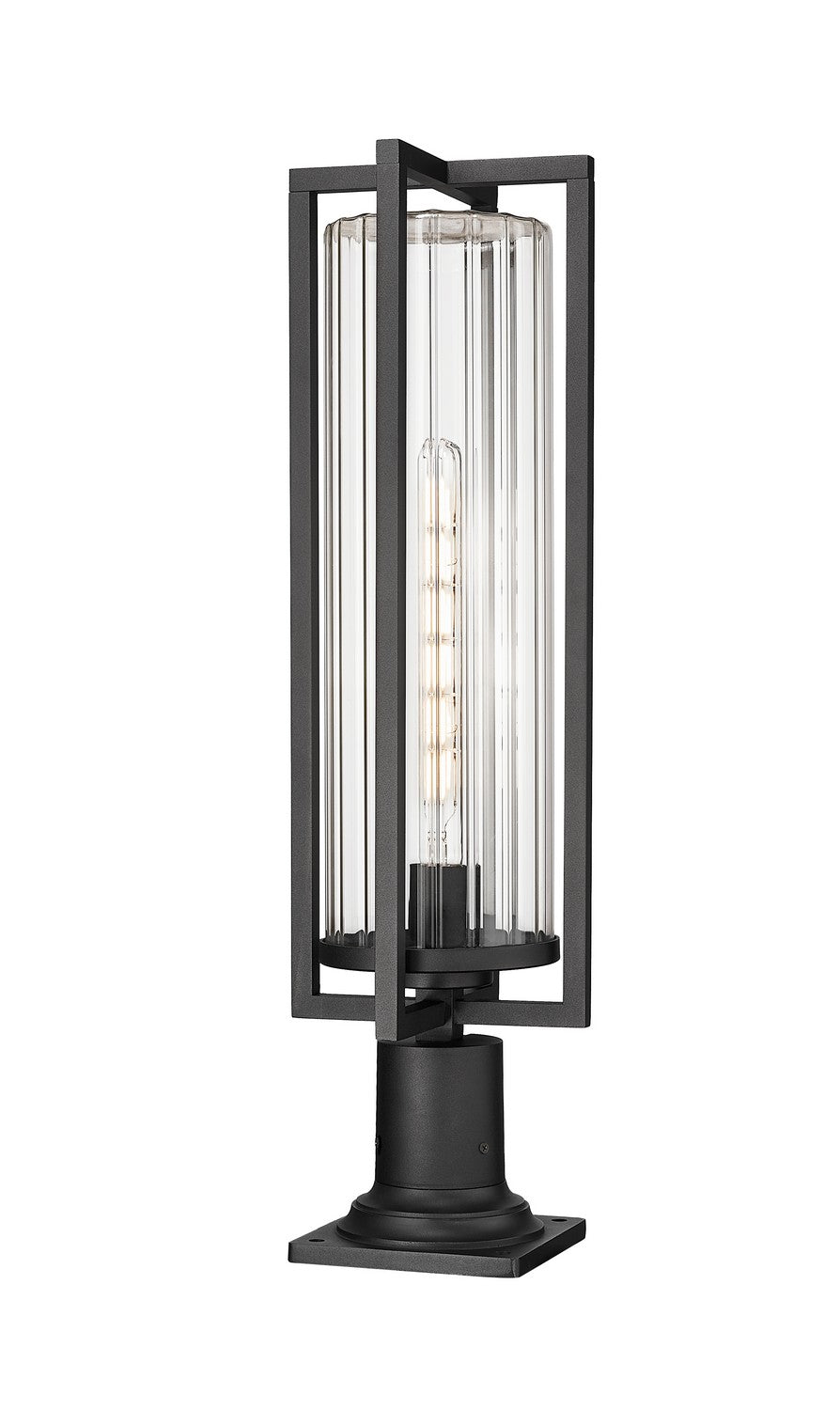 Z-Lite - 5013PHBR-533PM-BK - One Light Outdoor Pier Mounted Fixture - Aura - Black