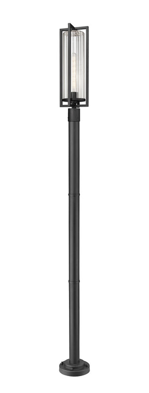 Z-Lite - 5013PHBR-567P-BK - One Light Outdoor Post Mounted Fixture - Aura - Black