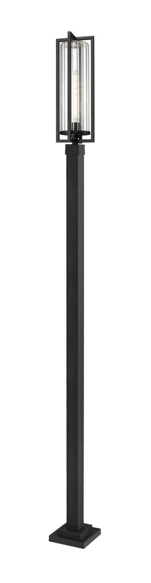 Z-Lite - 5013PHBS-536P-BK - One Light Outdoor Post Mounted Fixture - Aura - Black
