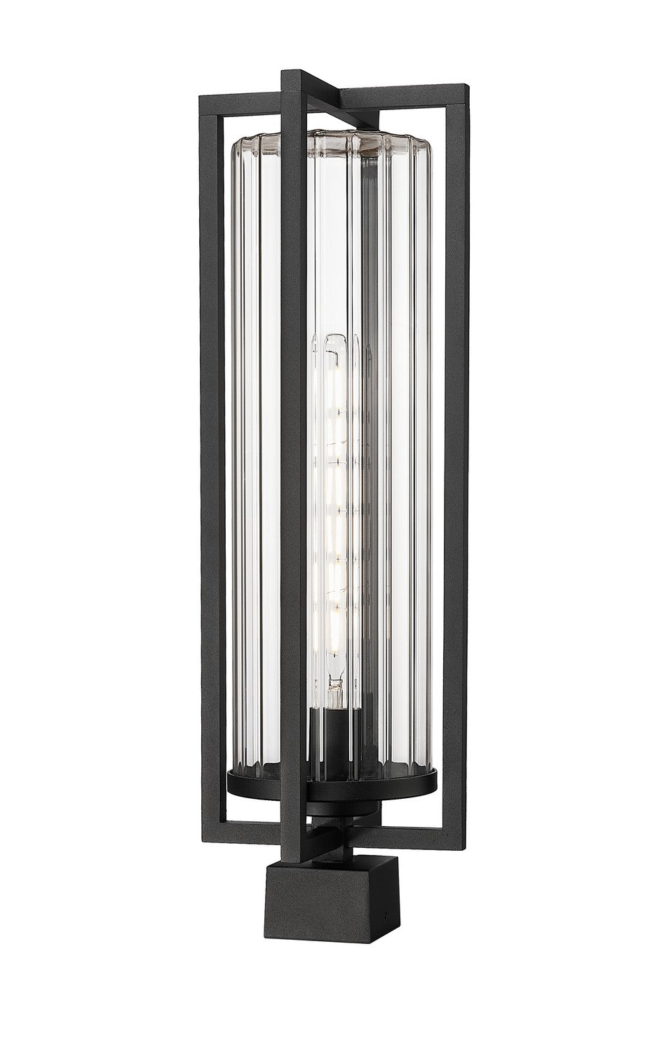 Z-Lite - 5013PHBS-BK - One Light Outdoor Post Mount Fixture - Aura - Black