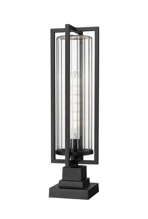 Z-Lite - 5013PHBS-SQPM-BK - One Light Outdoor Pier Mounted Fixture - Aura - Black