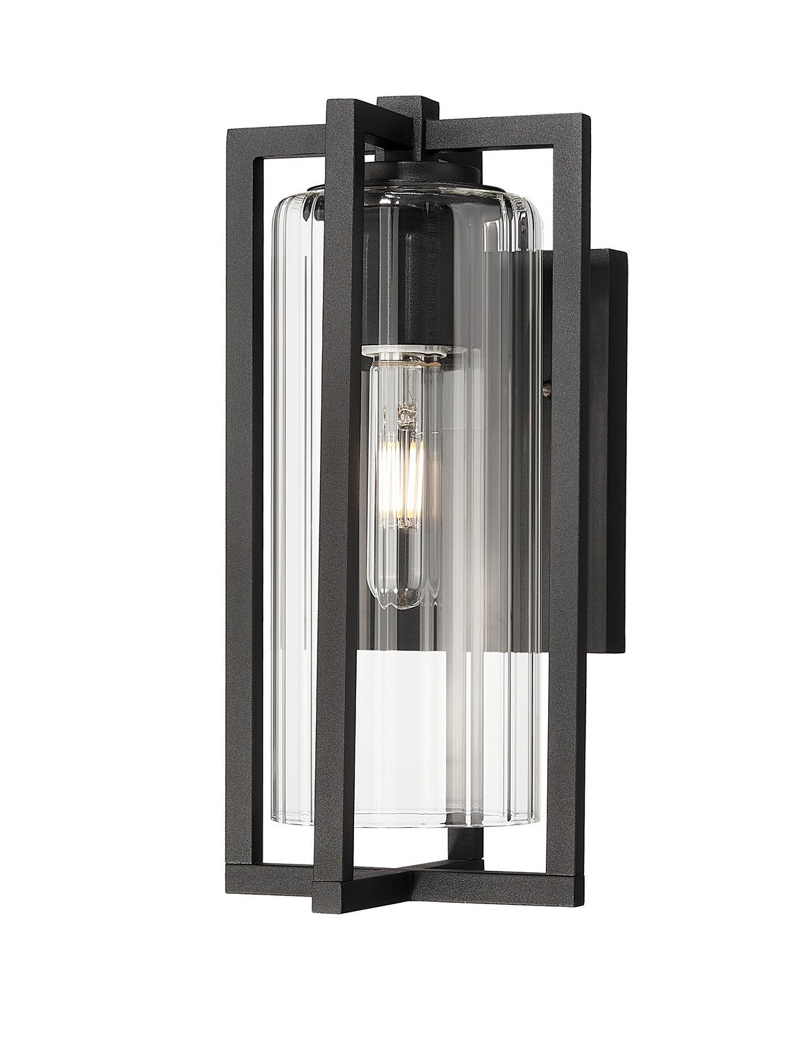 Z-Lite - 5013S-BK - One Light Outdoor Wall Light - Aura - Black