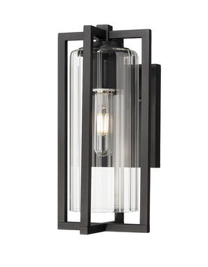 Z-Lite - 5013S-BK - One Light Outdoor Wall Light - Aura - Black