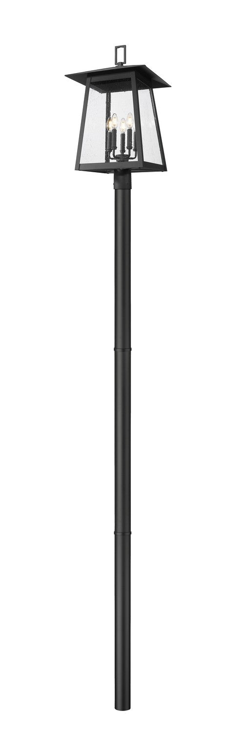 Z-Lite - 5015PHXLR-5009P96-BK - Five Light Outdoor Post Mounted Fixture - Rainer - Black