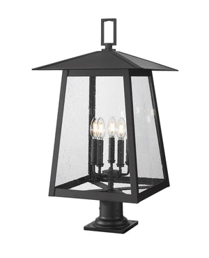 Z-Lite - 5015PHXLR-533PM-BK - Five Light Outdoor Pier Mounted Fixture - Rainer - Black