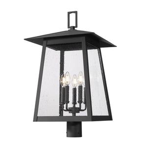 Z-Lite - 5015PHXLR-BK - Five Light Outdoor Post Mount Fixture - Rainer - Black