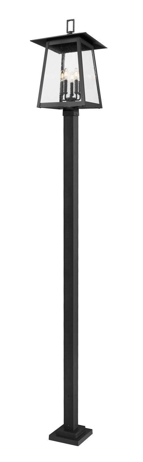 Z-Lite - 5015PHXLS-536P-BK - Five Light Outdoor Post Mounted Fixture - Rainer - Black